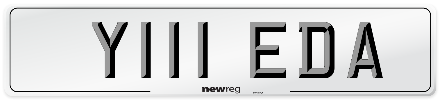 Y111 EDA Number Plate from New Reg